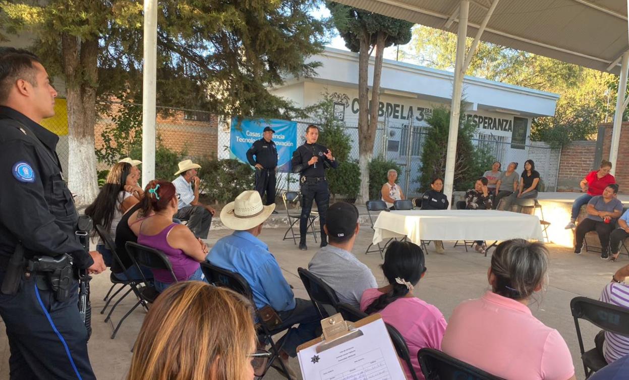 SSPE acerca jornadas de prevención del delito a colonias y comunidades