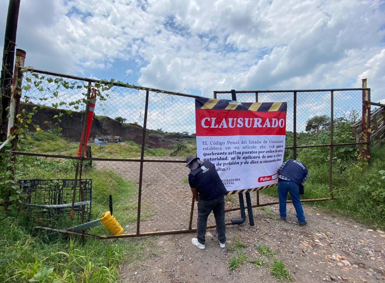 Clausuran definitivamente banco de materiales en Salamanca por violaciones ambientales