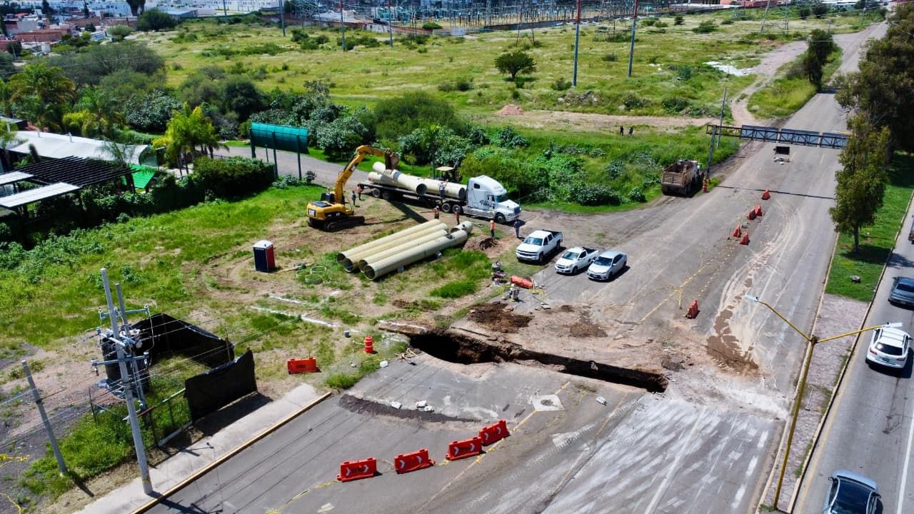 Inicia rehabilitación del colector sanitario en Av. Aguascalientes; habrá cierres parciales