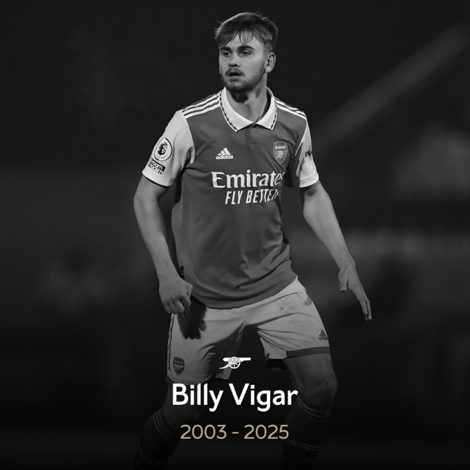 Muere Billy Vigar, exjugador del Arsenal, tras una lesión cerebral en un partido