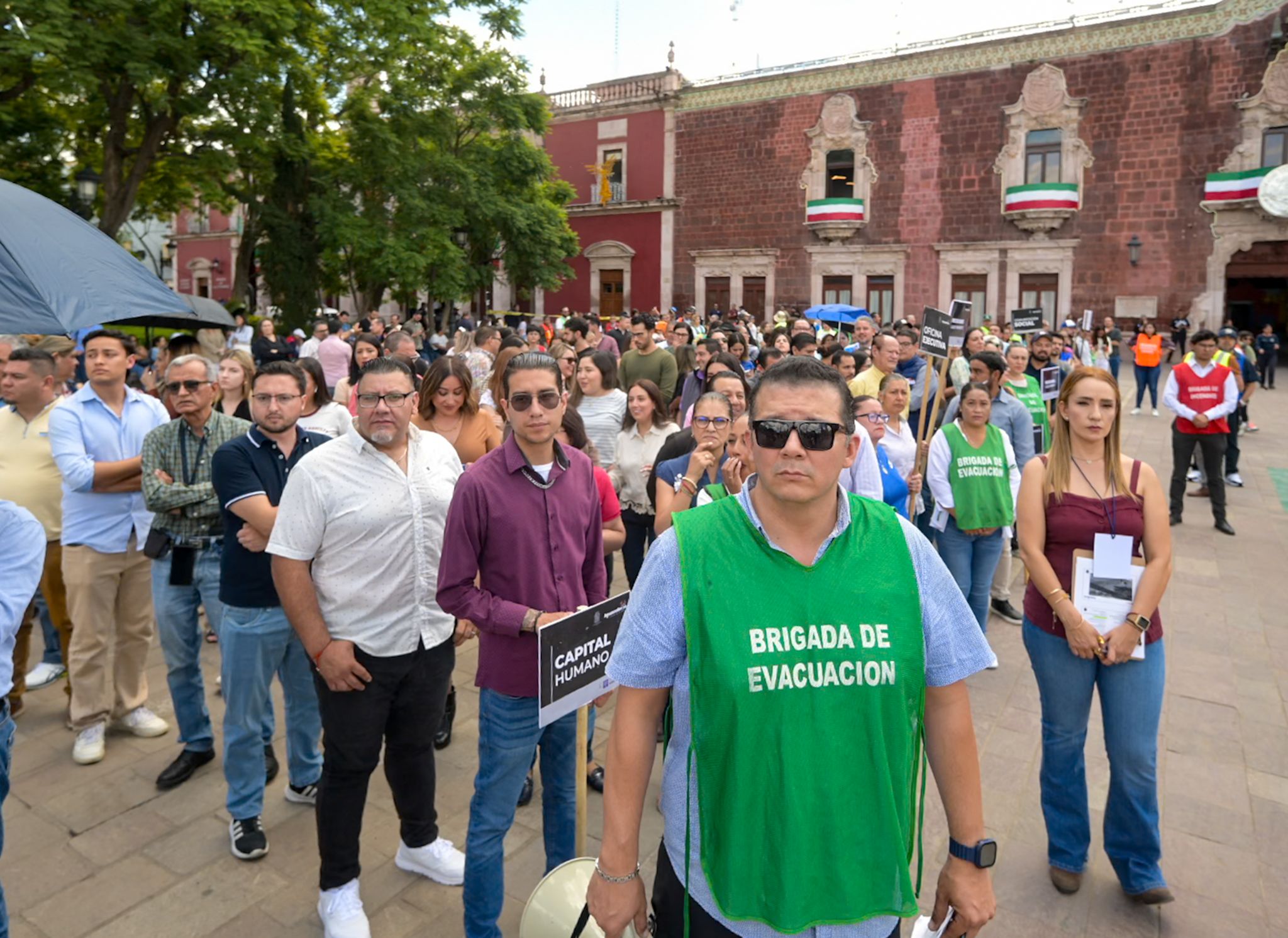 Simulacro en Aguascalientes: desalojaron Palacio Municipal en 3 minutos