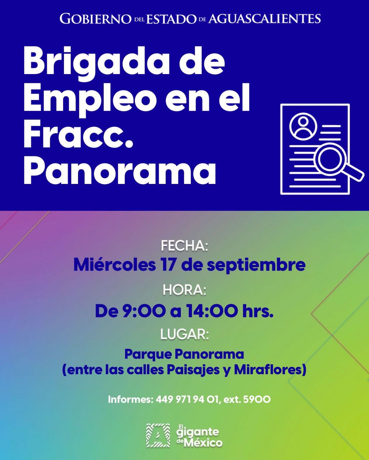 Anuncian brigada de empleo en el fraccionamiento Panorama