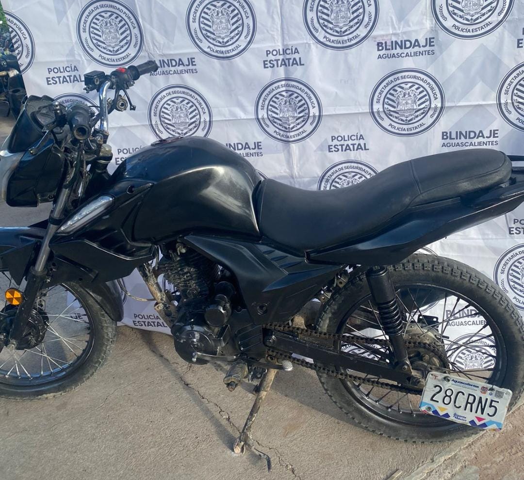 Detenido por circular en una moto con reporte de robo