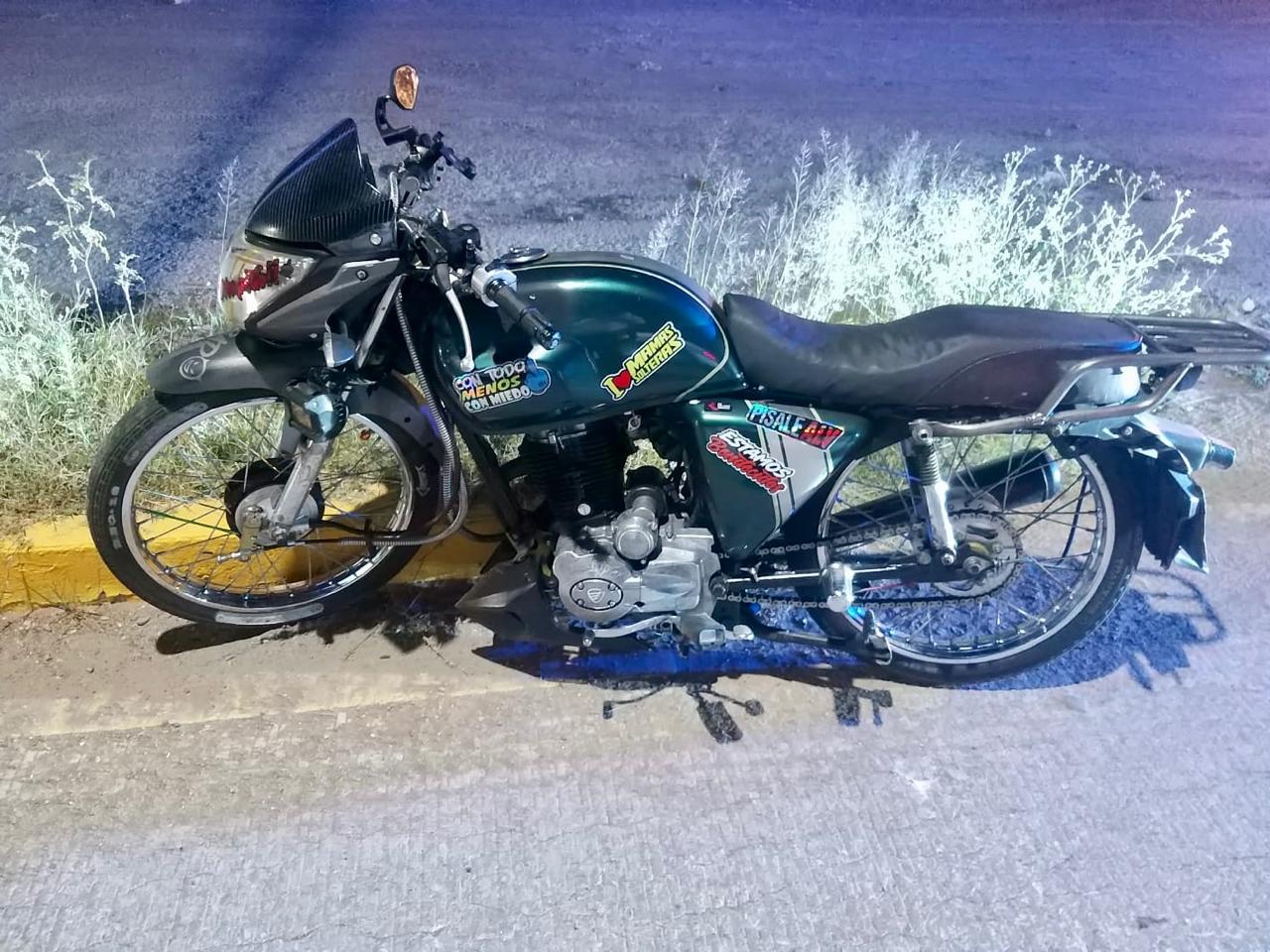 Aseguran motocicleta por alteraciones en el número de serie