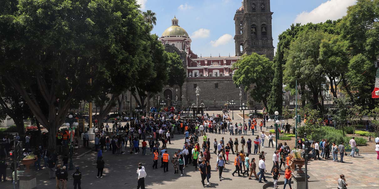 Puebla coordina 15 mil inmuebles para el Simulacro Nacional