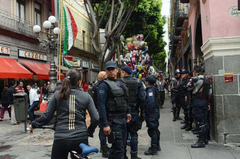 3 mil policías cuidarán a poblanos durante celebraciones patrias en Puebla