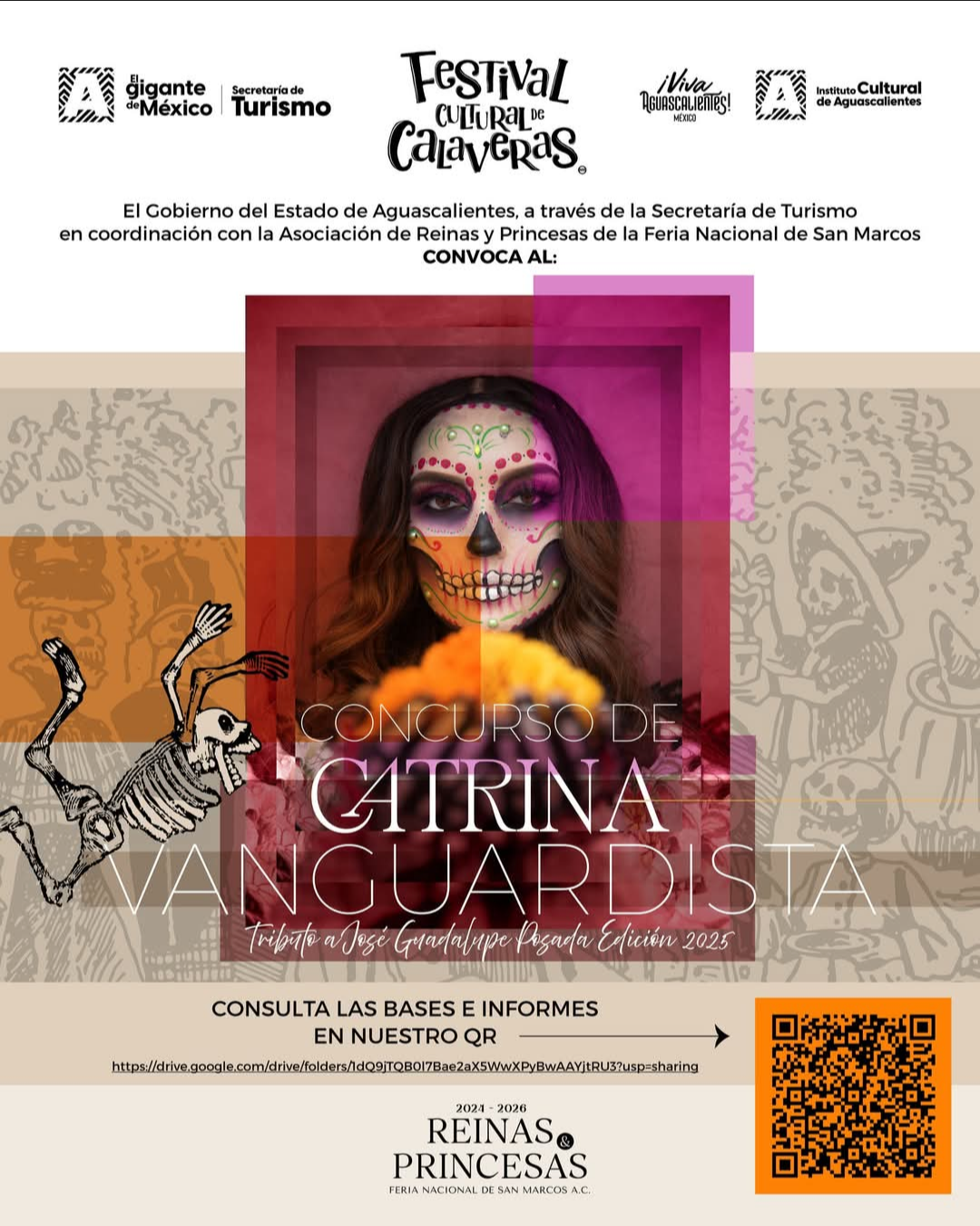 Habrá concurso para elegir a la mejor catrina de Aguascalientes