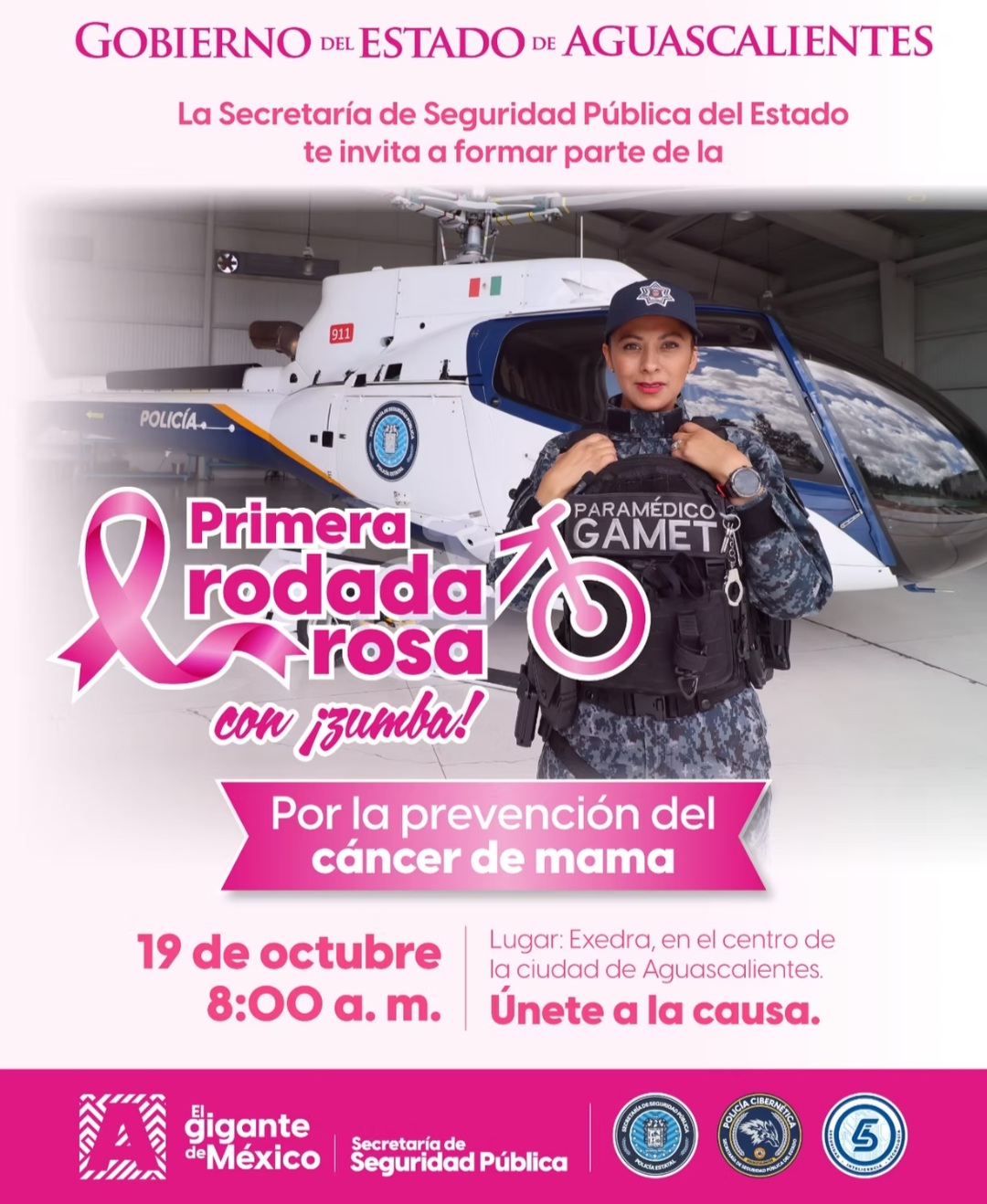 SSPE invita a la primera rodada rosa contra el cáncer de mama