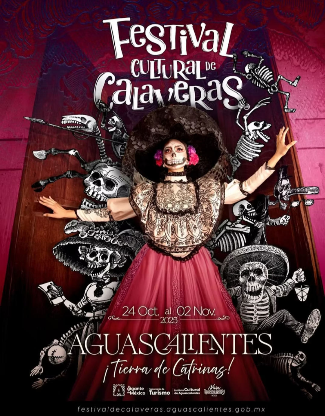 Presentan cartel oficial del festival de calaveras 2025