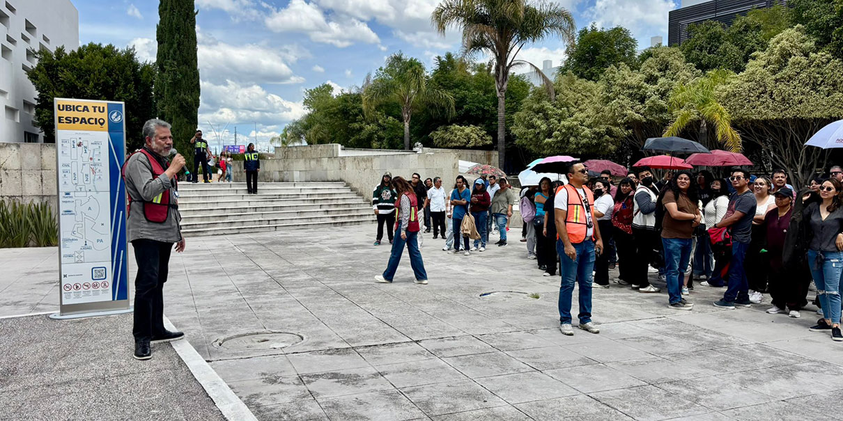 BUAP y sector privado de Puebla con participación activa en el Simulacro Nacional 2025