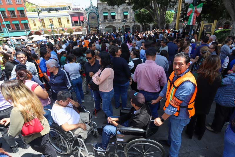 Puebla coordina 15 mil inmuebles para el Simulacro Nacional