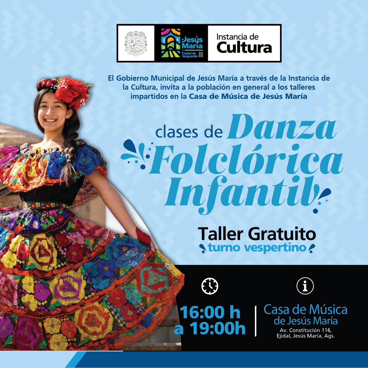 Ofrecen talleres artísticos gratuitos para jóvenes en Jesús María