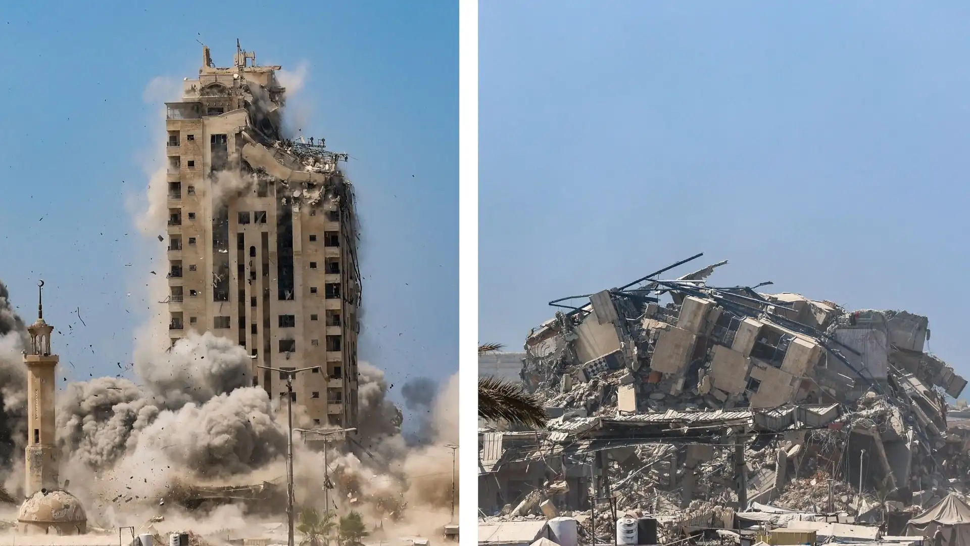 Día 700 de guerra: Israel bombardea edificio clave en Ciudad de Gaza
