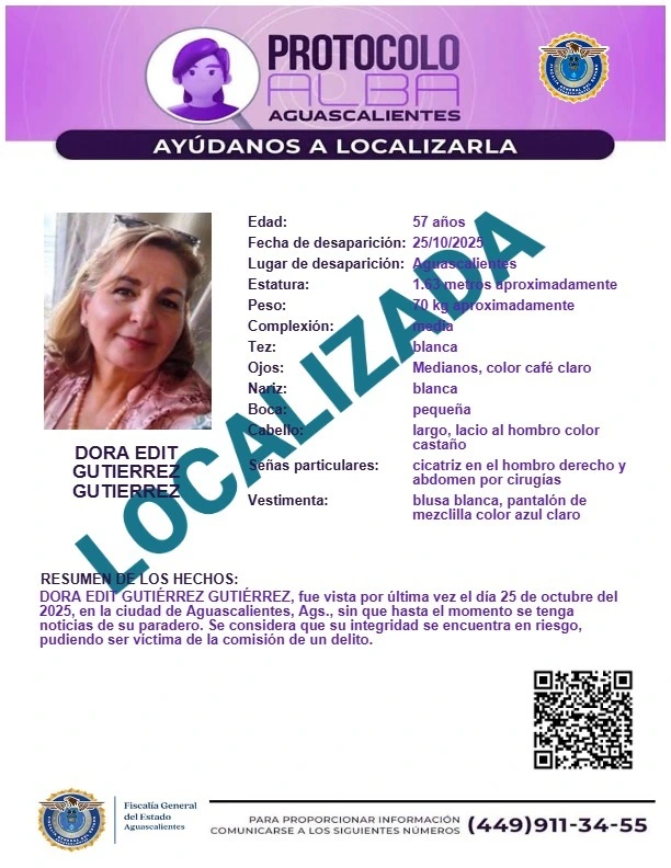 Dora Edith ya fue localizada: habría sufrido secuestro virtual, revela fiscal