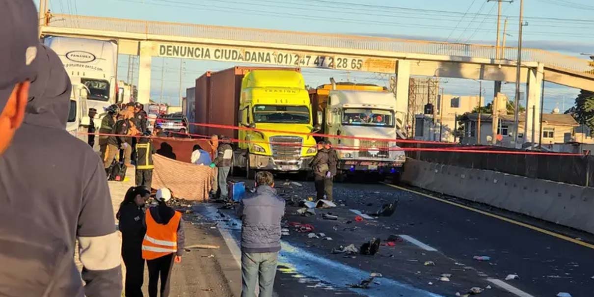 Peregrinos sufren accidente en Huamantla; un fallecido y ocho lesionados