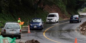 Carreteras dañadas por lluvias