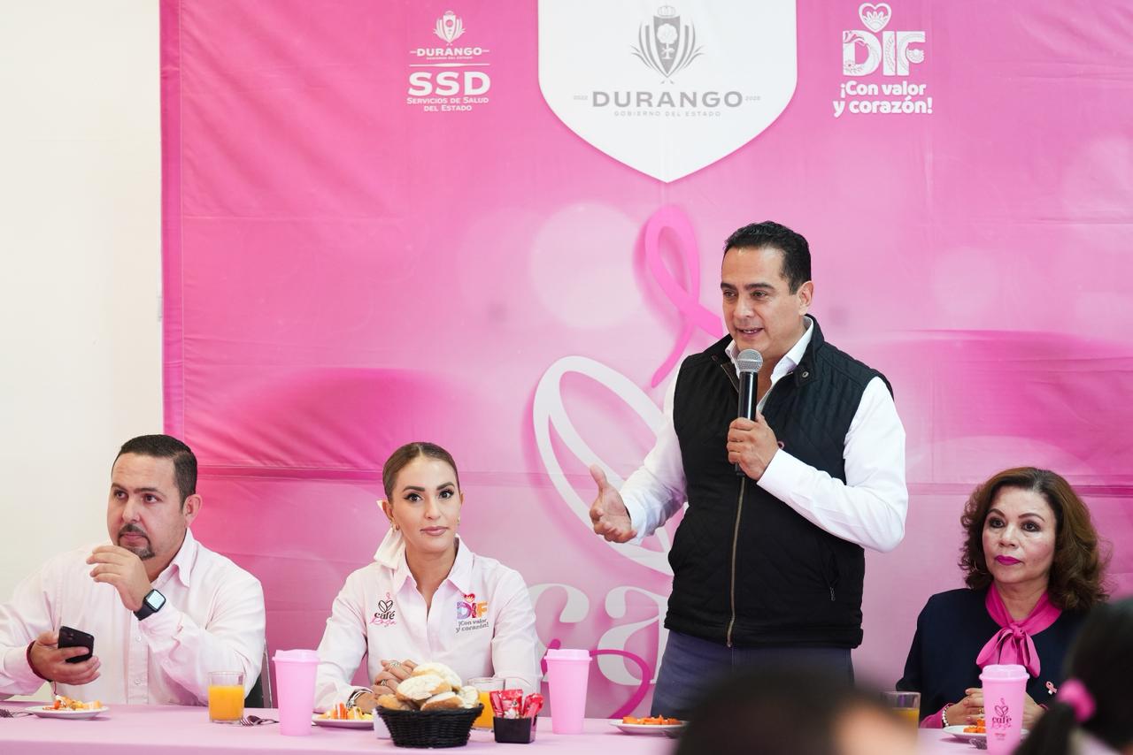 DIF Estatal y alcalde realizan “Café Rosa” con policías municipales