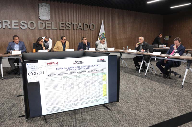 agua en Puebla, Soapap, Congreso Puebla