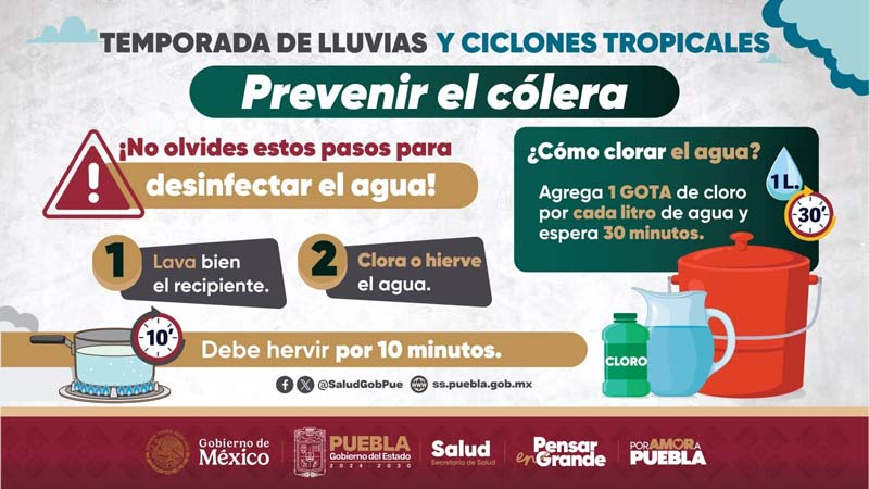 Activan protocolos de salud ante lluvias e inundaciones en la Sierra Norte