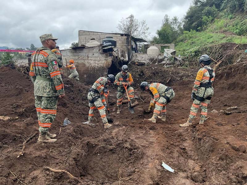 Lluvias en Puebla dejan 21 muertos; continúa la búsqueda de desaparecidos en la Sierra Norte