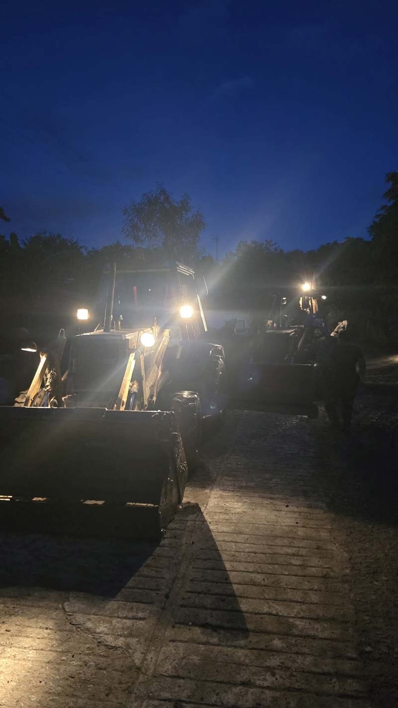 Viviendas afectadas y carreteras bloqueadas por la tormenta Jerry en la Sierra Norte