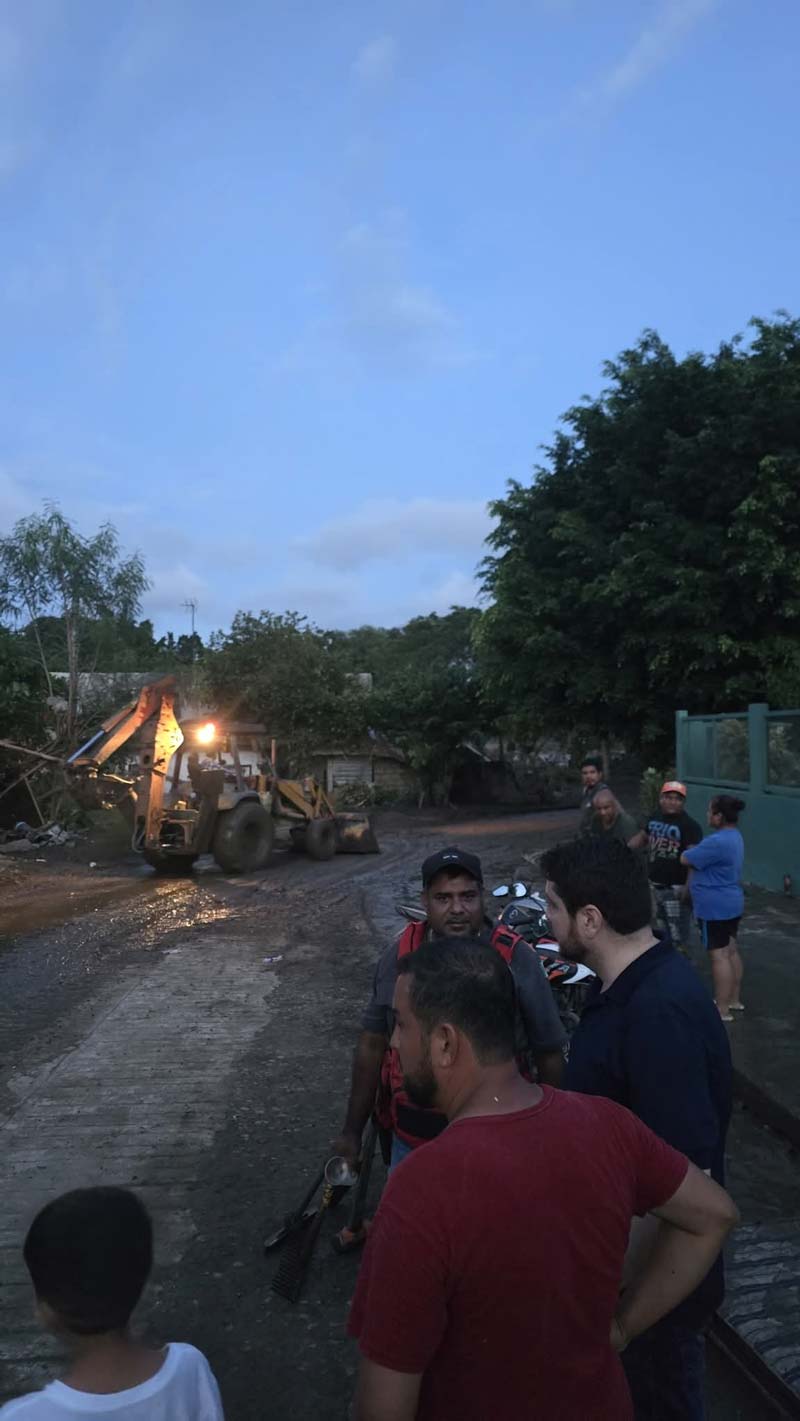 Viviendas afectadas y carreteras bloqueadas por la tormenta Jerry en la Sierra Norte