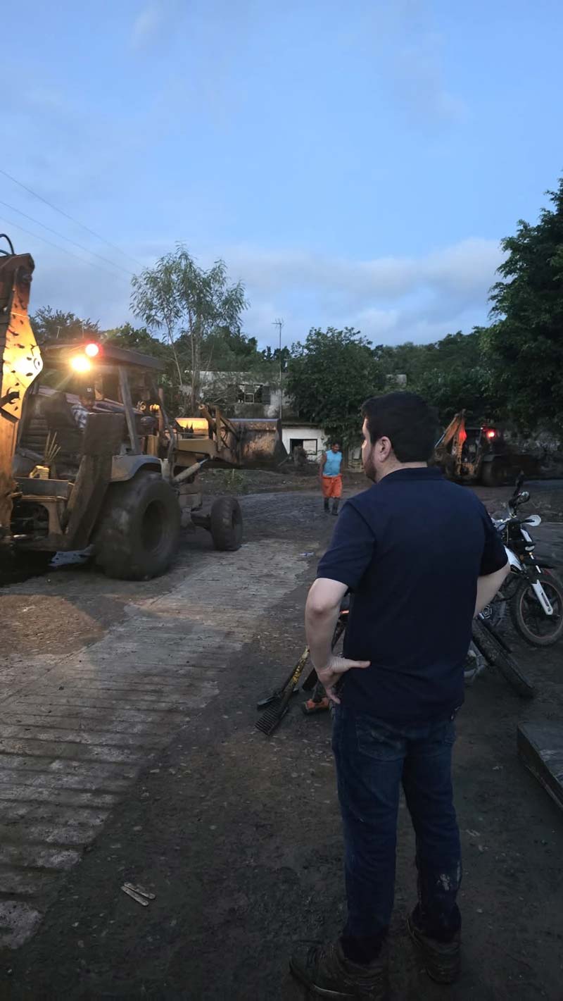 Viviendas afectadas y carreteras bloqueadas por la tormenta Jerry en la Sierra Norte