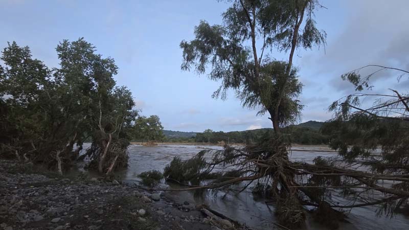 Viviendas afectadas y carreteras bloqueadas por la tormenta Jerry en la Sierra Norte
