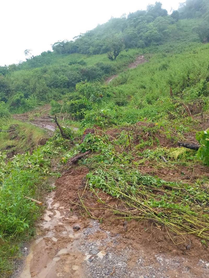 Caminos y puentes destruidos por Jerry en Tlacuilotepec; municipio incomunicado