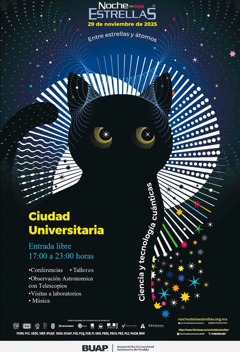 Hoy, Puebla mira al cielo con La Noche de las Estrellas 2025 en la BUAP