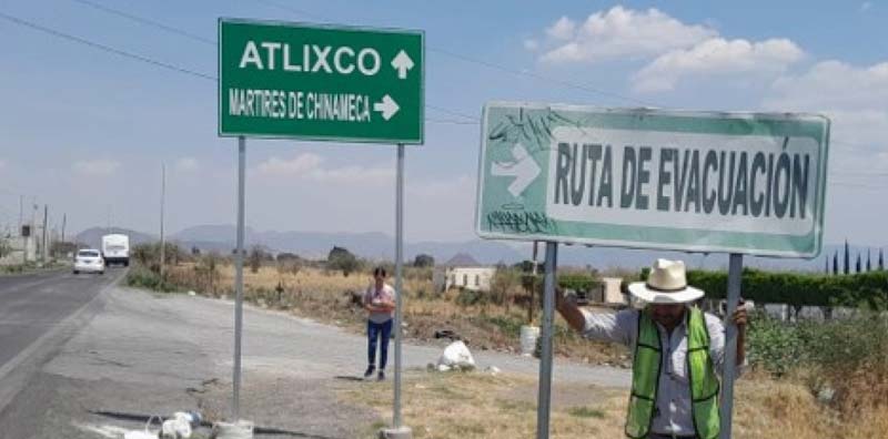 Atlixco solicita apoyo estatal para rescatar rutas de evacuación ante actividad del Popocatépetl