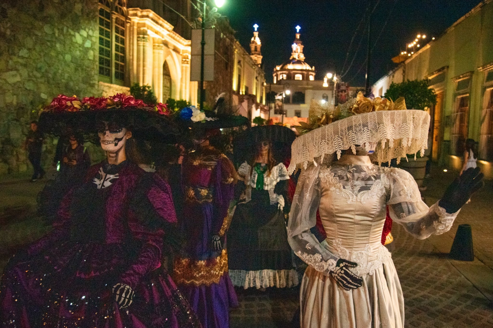 El centro de Aguascalientes se llenó de Catrinas