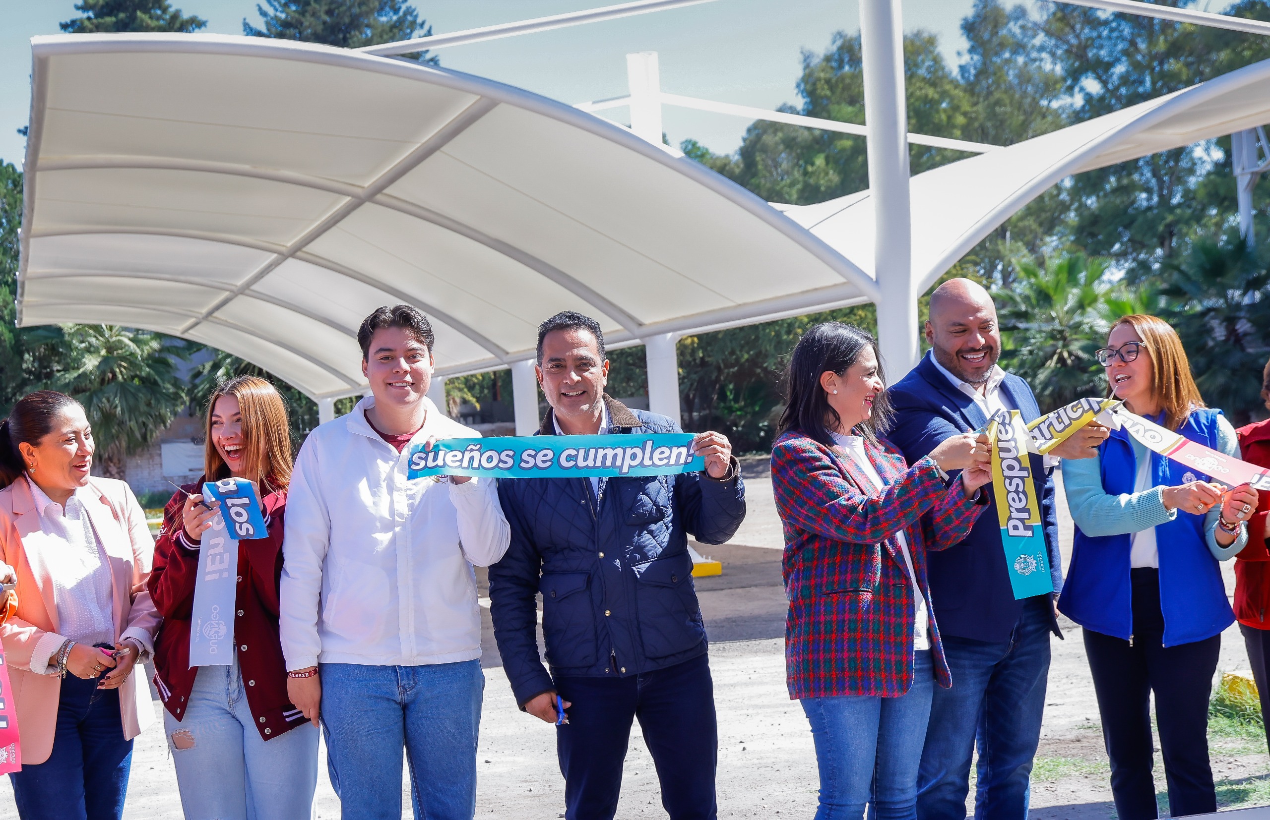 Estrena comunidad del ITD velaria gracias al Presupuesto Participativo