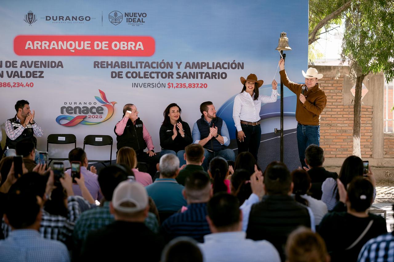 Invierten casi 18 millones de pesos en pavimentos, drenajes, techos y un pozo en Nuevo Ideal