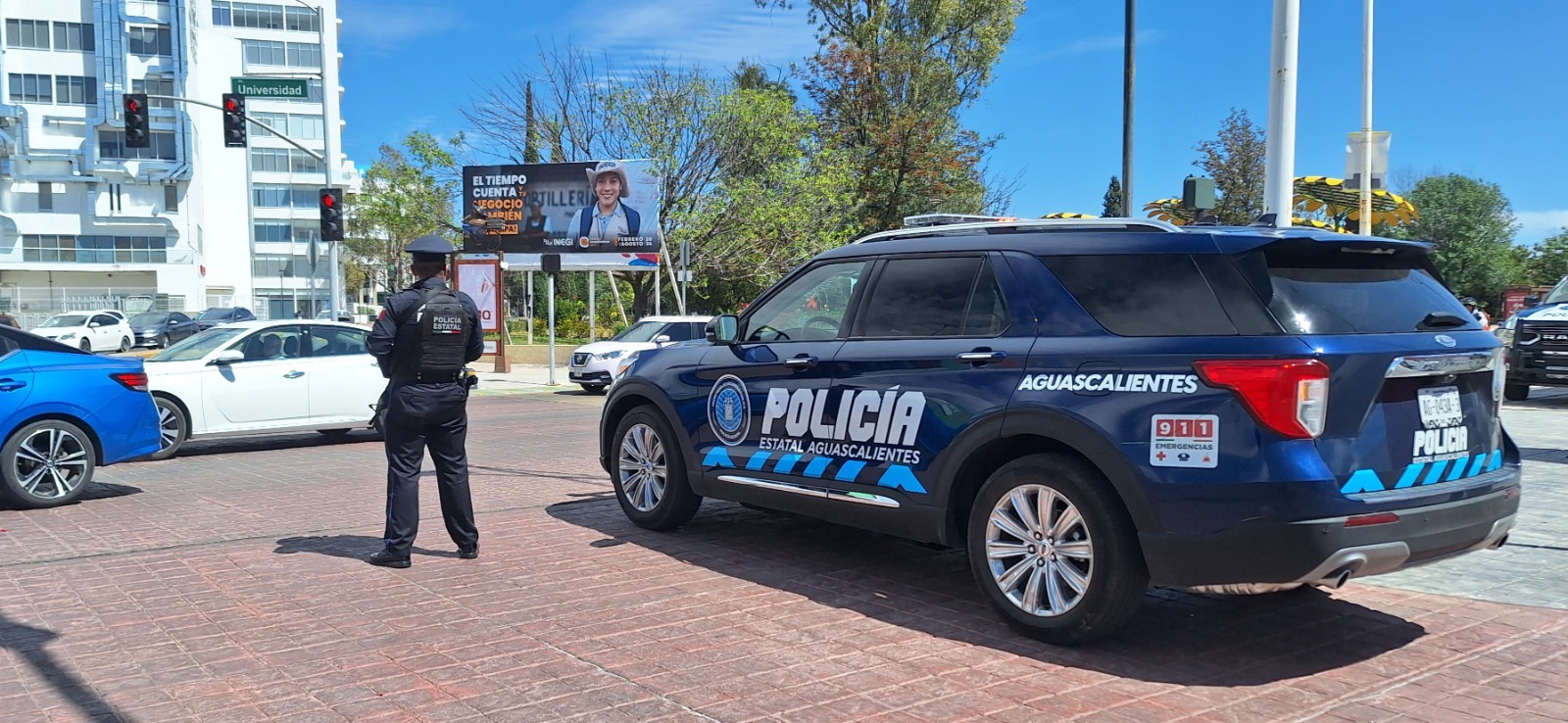 Instalan puestos de seguridad para brindar seguridad a visitantes del Torneo de la Amistad y a clientes en el Buen Fin