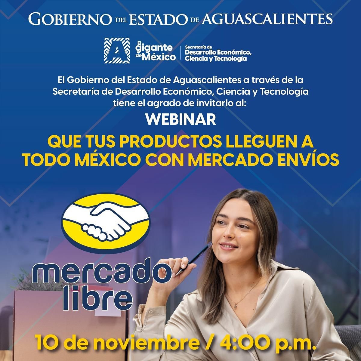 Invitan a participar en el Webinar “Que tus productos lleguen a todo México con Mercado Envíos”