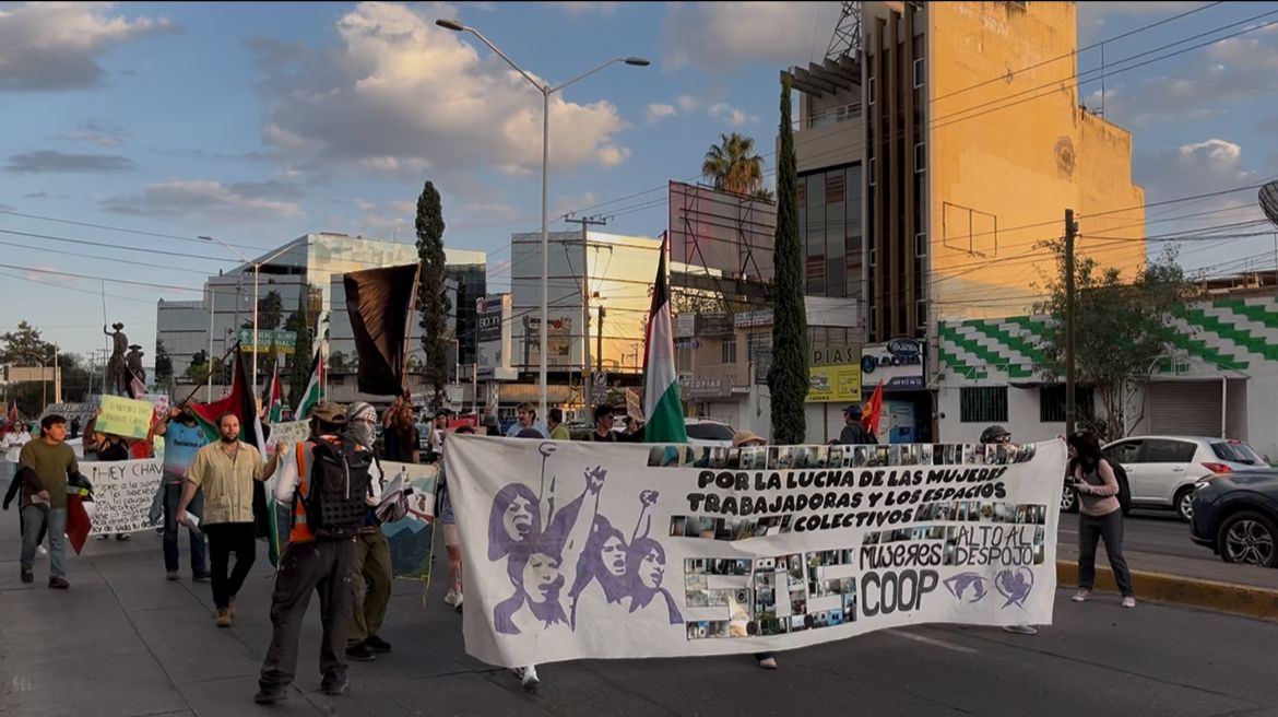 Colectivos de Aguascalientes marchan para exigir atención a causas sociales y ambientales