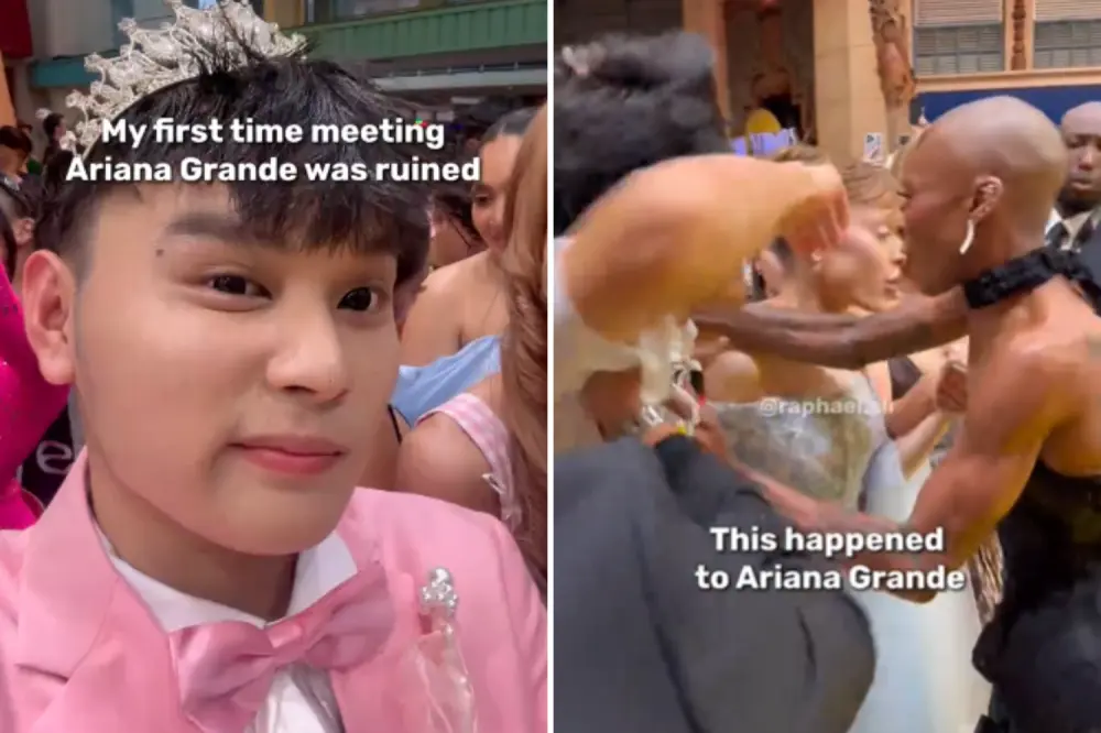 Fan relata el momento en que un intruso saltó hacia Ariana Grande en Singapur