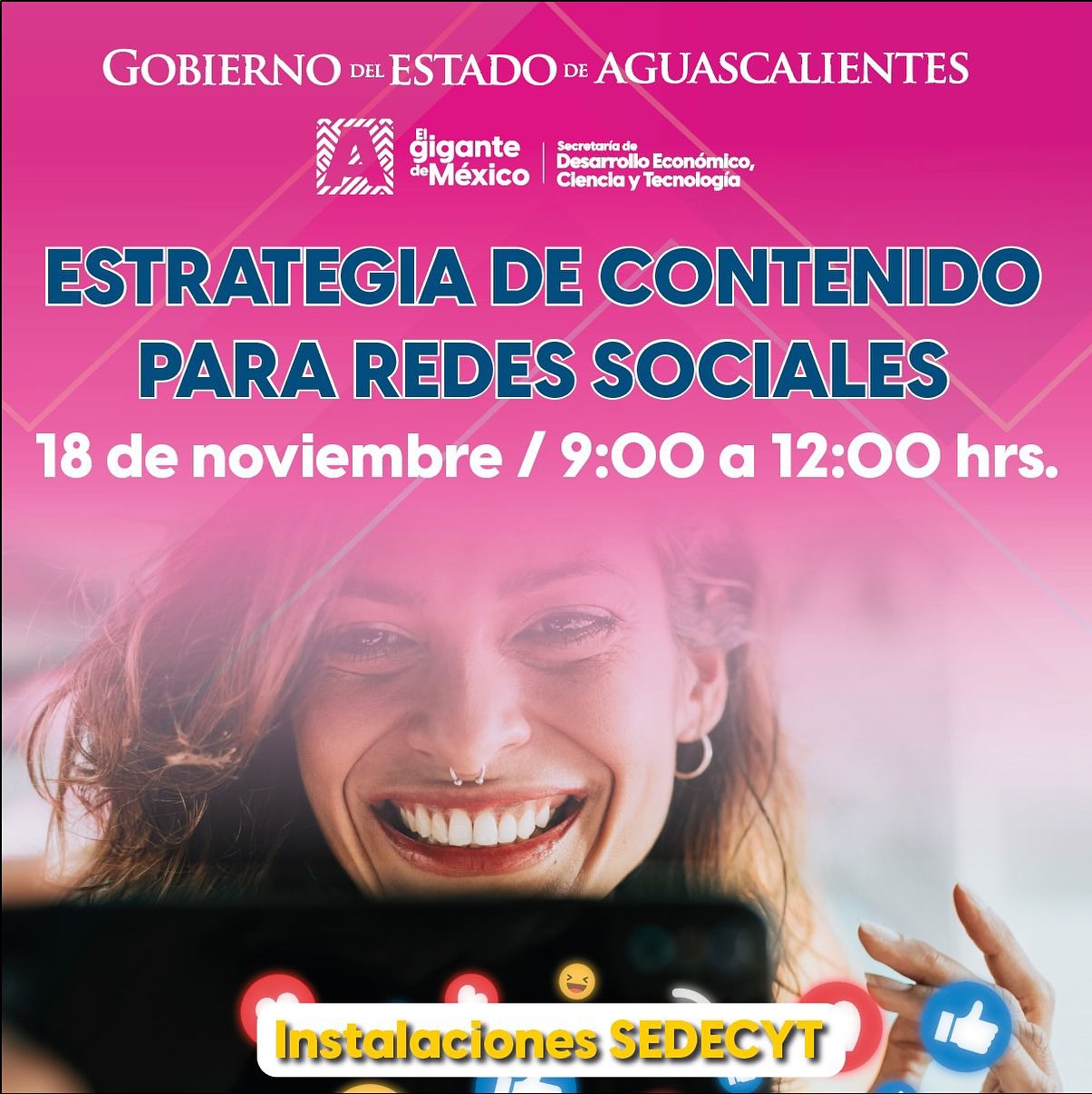 ¿Eres creador de contenido y quieres hacer crecer tus redes? Este taller va dedicado para ti