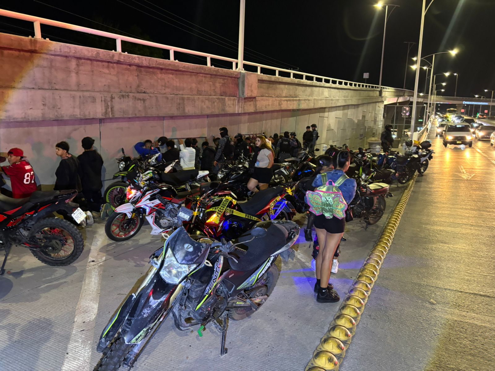 Detienen a 134 motociclistas durante la “rodada del terror” en Aguascalientes