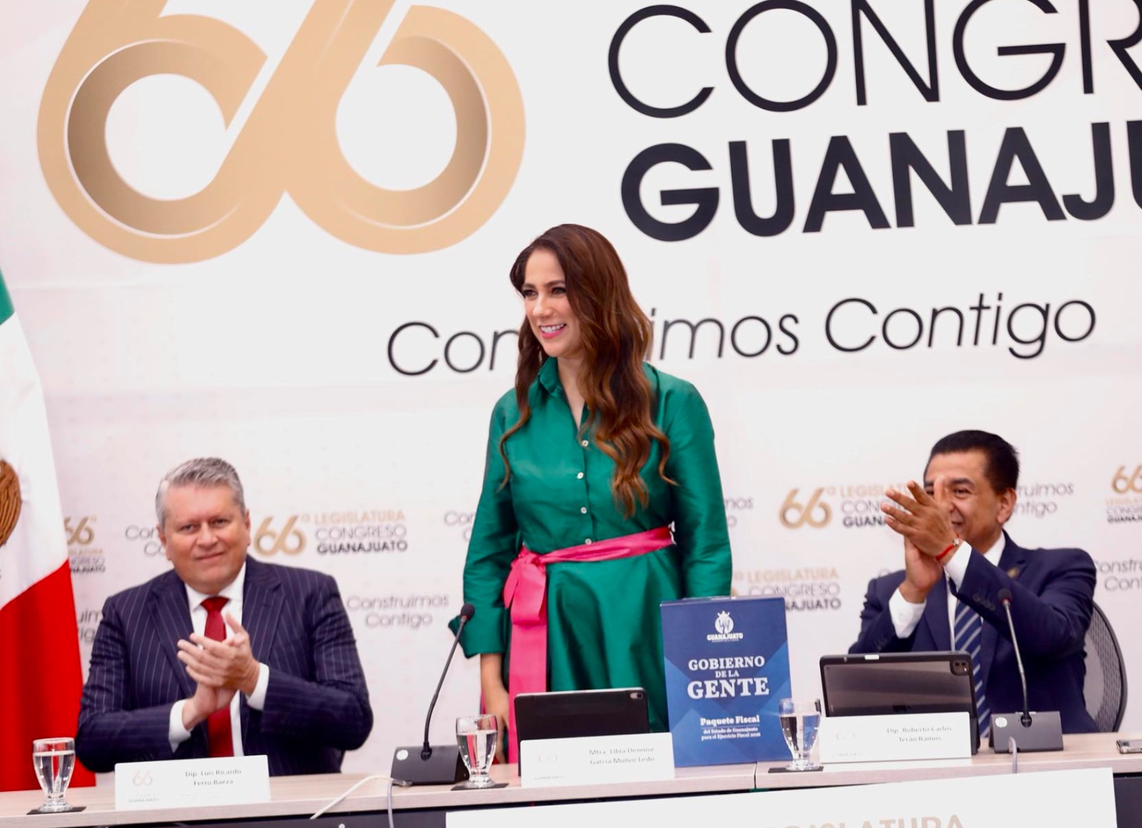 Gobernadora entrega al Congreso Local el Paquete Fiscal 2026: prioriza acueducto Solís–León y campo 