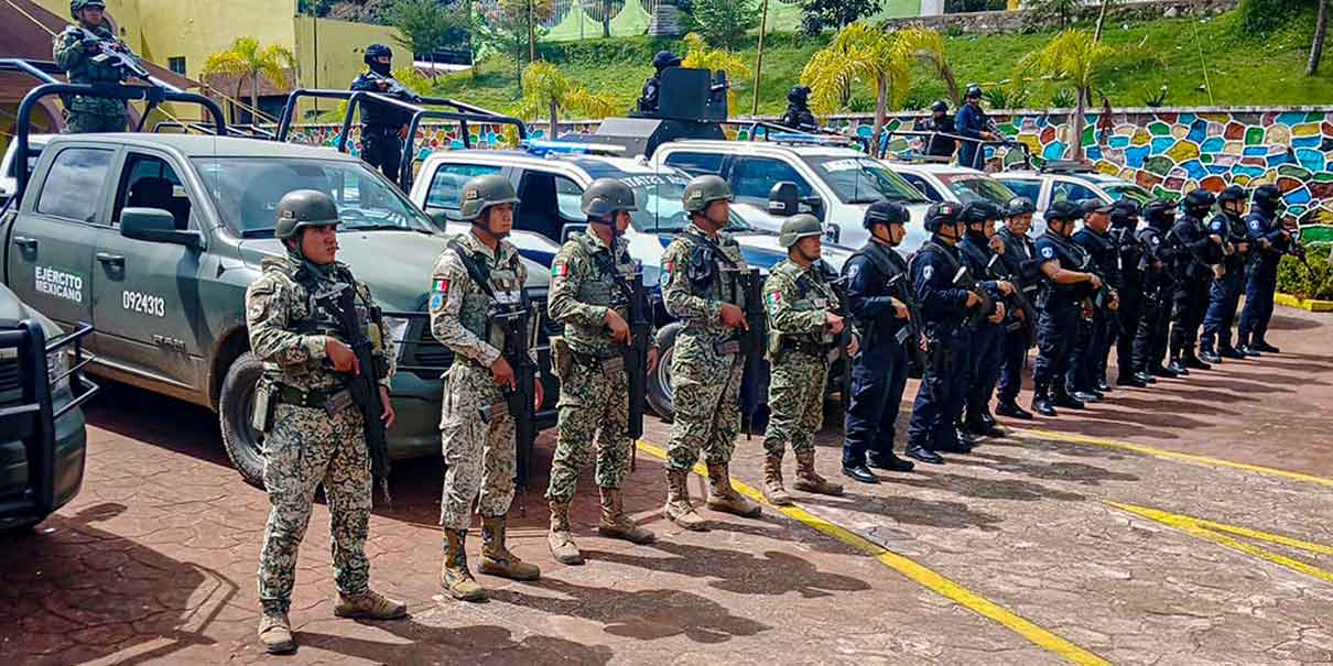 Refuerzan seguridad en Eloxochitlán con 50 elementos del Ejército y Policía Estatal