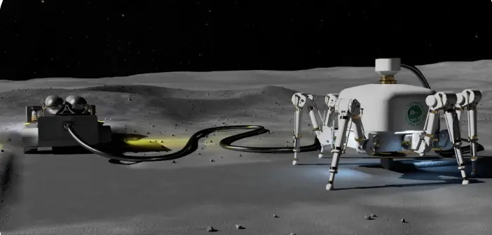 Un robot con forma de araña construye casas a la velocidad de 100 albañiles