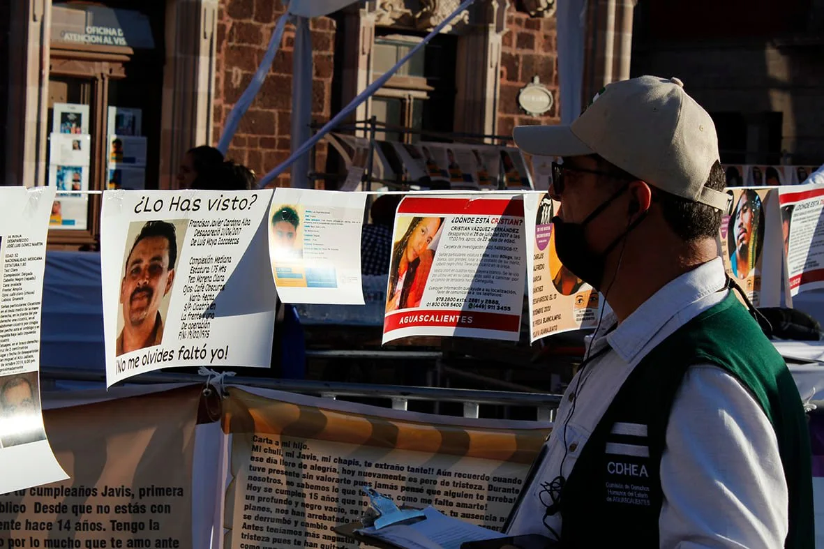 Familias buscadoras de Aguascalientes piden relevo en la CEDH