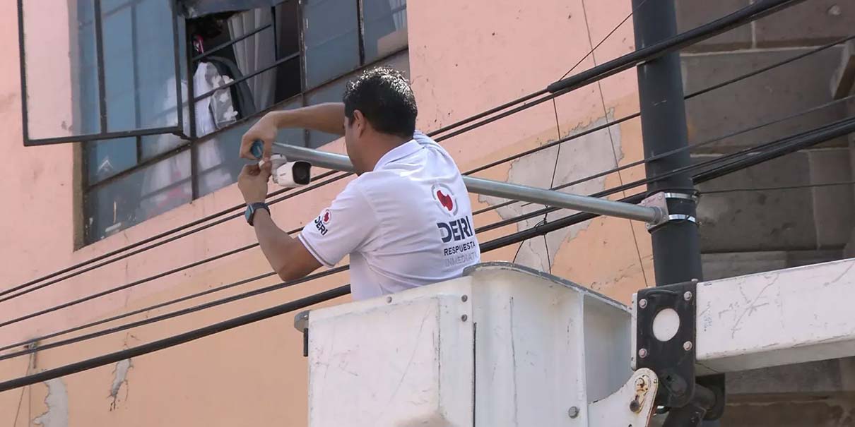 Autoridades retiran cámaras clandestinas instaladas por delincuentes en Puebla