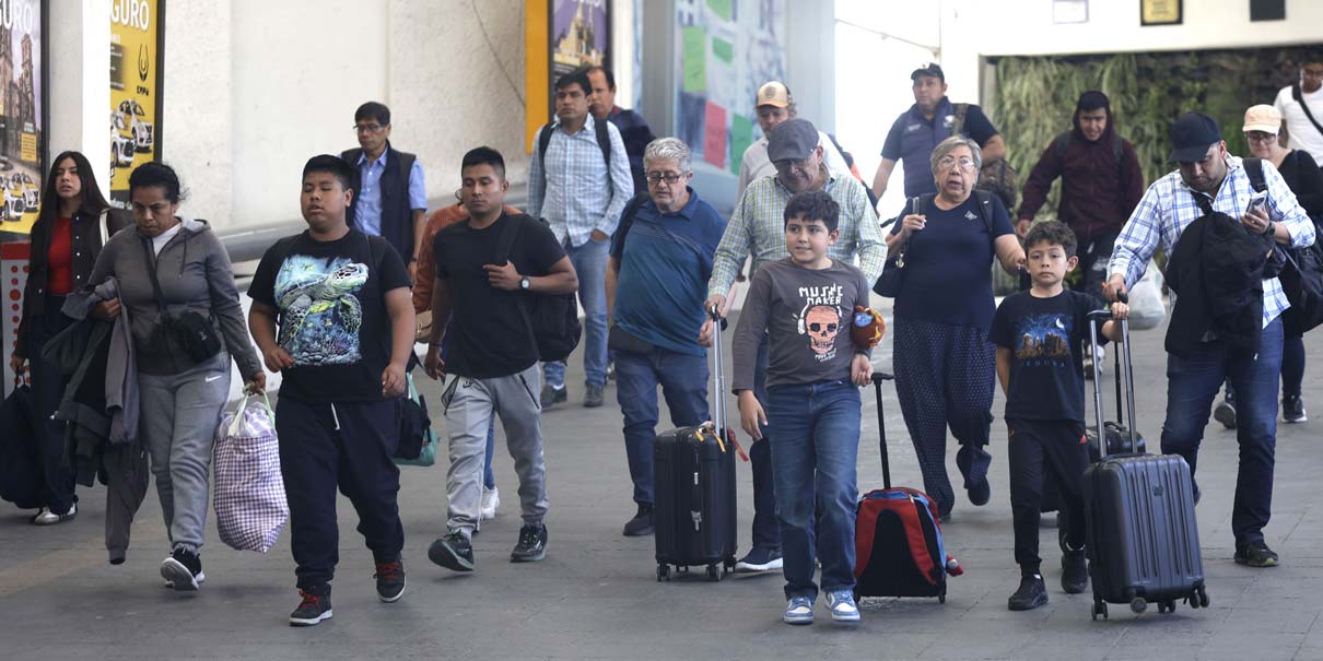 CAPU registra alta concurrencia de pasajeros durante fiestas decembrinas en Puebla