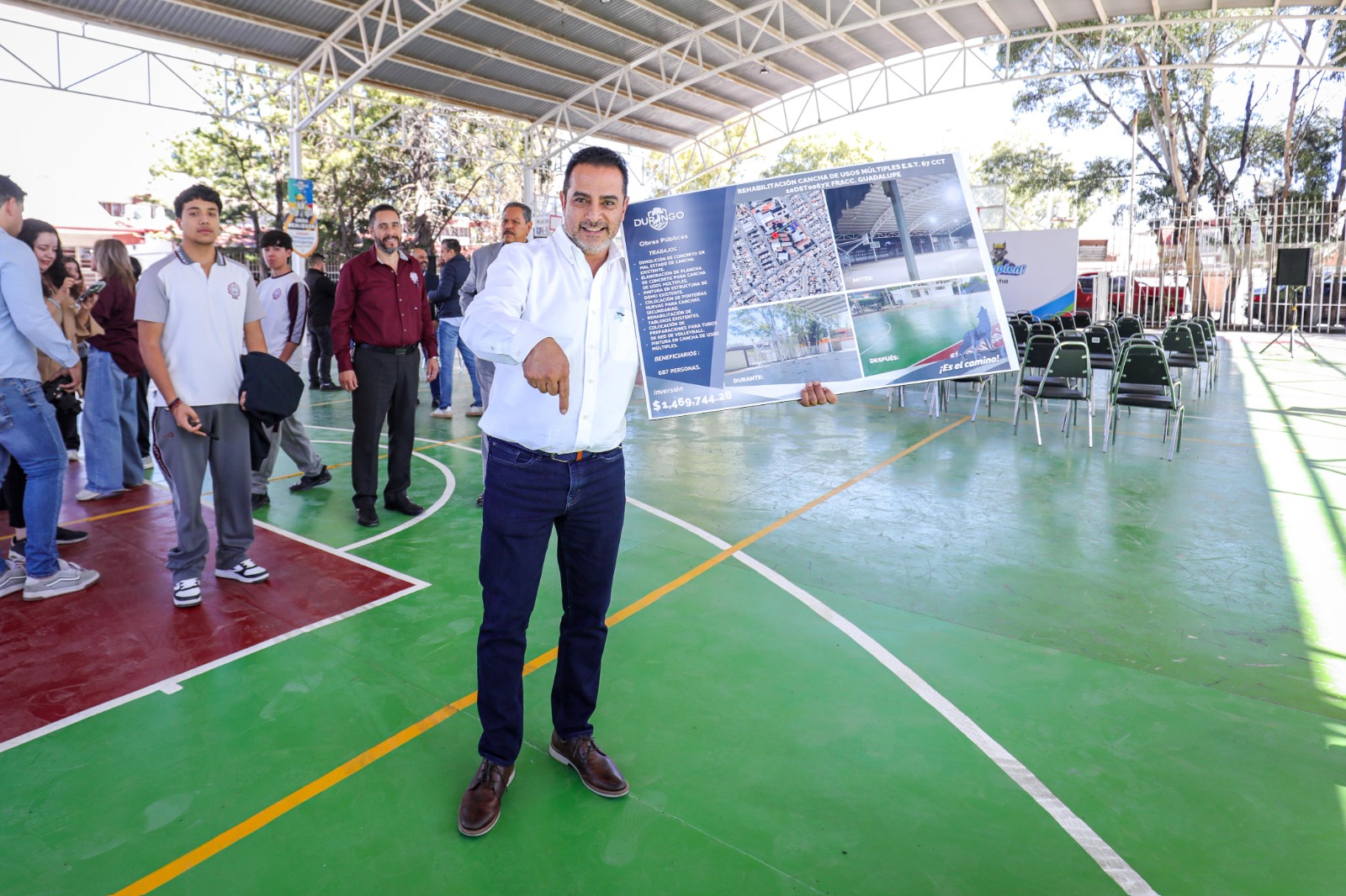 La E.S.T. 67 estrena cancha rehabilitada gracias al Presupuesto Participativo