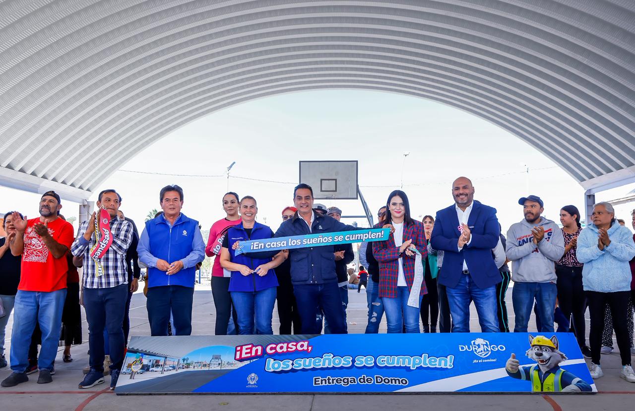 Entregan domo en plazoleta del Huizache, obra del Presupuesto Participativo