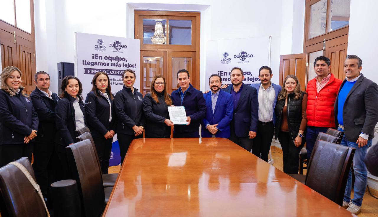 Gobierno Municipal y la CEDH prometen cultura de paz Durango