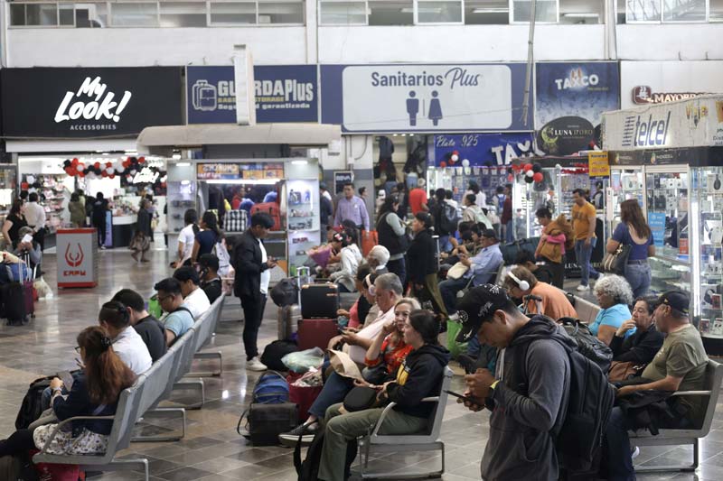 CAPU registra alta concurrencia de pasajeros durante fiestas decembrinas en Puebla